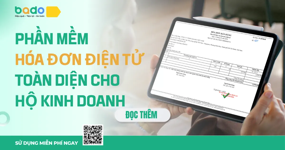 Phần mềm hóa đơn điện tử toàn diện cho hộ kinh doanh